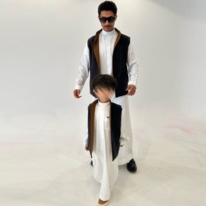 Chaleco Infantil Árabe Personalizado de Doble Cara para Niños, Estilo Dubái, para Invierno y Primavera, Listo para Ramadán - Product Image 4