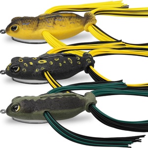TRUSCEND Fishing Frog Lures Topwater Bait Soft plastic Floating fishing frog lure topwater for saltwater