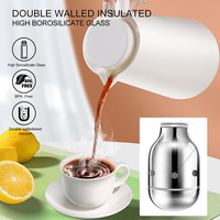 Carafe isotherme en verre pour café 1L, double paroi sous vide, écologique, sans BPA, garde au chaud/froid 24 heures, pour thé, eau, camping