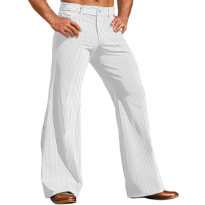 Nuovi <span class=keywords><strong>Pantaloni</strong></span> Eleganti da <span class=keywords><strong>Uomo</strong></span> <span class=keywords><strong>in</strong></span> Corduroy Tinta Unita, Modello Svasato, Casual con Tasche, Comodi per Business, Uso Quotidiano e Vacanze, Stile Moderno - Product Image 4