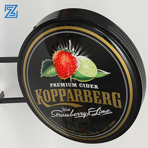 Enseigne lumineuse en acrylique LED ronde <span class=keywords><strong>vierge</strong></span>, fabrication chinoise, thermoformage sous vide, publicité extérieure, enseigne de magasin - Product Image 2