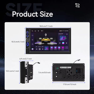 Radio para Auto Podofo de 7'' con Android, 8 Núcleos, 4+64GB, CarPlay Inalámbrico, Módem 4G, Android Auto, WiFi, GPS, Logística Eficiente - Product Image 5