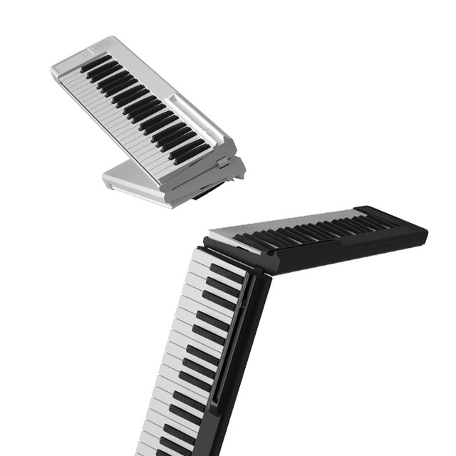 2025 Hot Selling Digital Electronic Organ Portable Foldable 88-Key Weighted Plastic Keyboard for Beginners Rechargeable Factory