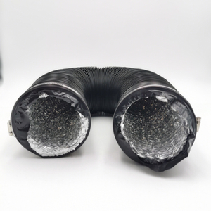 Conducto de aire flexible de papel de aluminio de PVC no aislado de 25 pies con 2 abrazaderas Piezas de sistema HVAC de 6 pulgadas - Product Image 3
