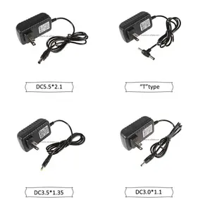 Dc 12V 3A 2A 2.5A 1A 100Ma 1.5A 300Ma อะแดปเตอร์ Ac 500Ma 1.2A US อะแดปเตอร์จ่ายไฟ12V 1A