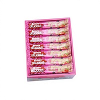 Biscuits gaufrettes semi-moelleuses personnalisées sous marque privée, bâtonnets de friandises chinoises sucrées halal, bonbons fourrés au chocolat artificiels