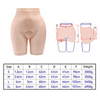 Culotte en silicone pour rehausser les fesses, sous-vêtement sculptant pour femmes, short de contrôle des fesses pour cosplay et travestissement