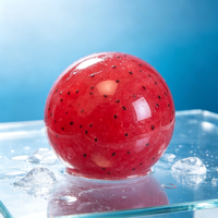 Jouet Squishy Pastèque Ultra-Élastique avec Remplissage de Gelée de Vaseline, Sensation de Poids Lourd, Balle Anti-Stress à Presser en Forme de Fruit pour Enfants et Adultes