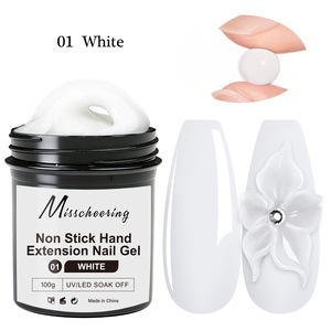 Gel d'extension d'ongles durable antiadhésif 100g, gel <span class=keywords><strong>de</strong></span> sculpture 3D pour salon et usage domestique, compatible UV LED pour nail art - Product Image 6