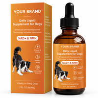 Gouttes pour la santé cérébrale des chiens de marque privée, suppléments pour animaux seniors CoQ10 DHA, soutien cognitif, absorption rapide, OEM ODM
