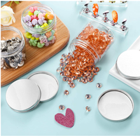 Pot en plastique de qualité alimentaire pour animaux de compagnie avec bouchon à vis, tailles de 50 ml à 500 ml en stock