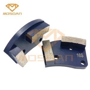 Trapezoidal de doble barra para molinillos de suelo, herramientas de ala de placa de molienda de diamante de Metal, Unión suave 16 - Product Image 2