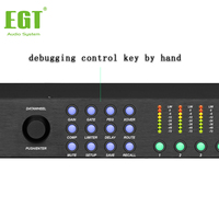 Procesador de Audio Profesional EGT Digital de 4 Entradas y 8 Salidas, Software de Sonido, DSP de 48K, Gestión de Altavoces PA
