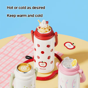 <span class=keywords><strong>Aila</strong></span> 500ml doble bebida termo de acero inoxidable taza de agua de Metal portátil para niños alto valor de Color para niños y niñas en 2025 - Product Image 4