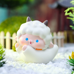 ของตกแต่งรูปแกะน่ารักสำหรับตกแต่งภายในรถยนต์ ของตกแต่งเค้ก ของประดับตกแต่งโต๊ะทำงานขนาดเล็ก - Product Image 3