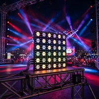 Projecteur LED Stroboscopique Étanche IP65 400W RGBW DMX à Contrôle Sonore pour Scène Intérieure/Extérieure