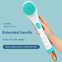 Ensemble d'outils de nettoyage du corps et du dos pour la douche, brosse de massage exfoliante, brosse de bain électrique multifonction à long manche