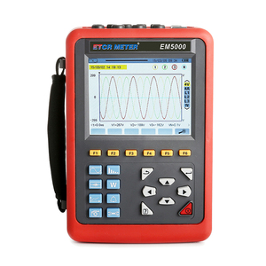 เครื่องวิเคราะห์กำลังไฟฟ้า 3 เฟส ETCR EM5000 พร้อมเครื่องบันทึกแรงดัน/กระแสไฟฟ้าแบบดิจิตอล THD และหน้าจอ LCD - Product Image 1