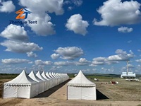 Tente Pagode Extérieure en Aluminium Imperméable en PVC 3x3 4x4 5x5 6x6 8x8 10x10m avec Impression de Logo Personnalisé pour Expositions et Événements