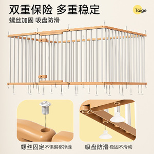 Enclos intérieur rectangulaire en bois Taige, facile à assembler, pour chiens de petite et moyenne taille, cage pour animaux de compagnie, chenil - Product Image 5