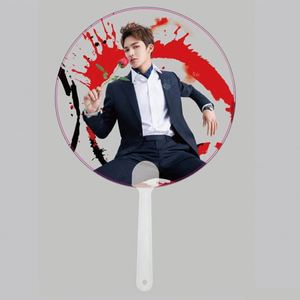 Éventail en plastique transparent personnalisé, éventail en plastique 3D, éventail transparent en PVC avec un joli cadeau - Product Image 5