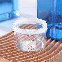 Bouteille de rangement pour adoucissant textile domestique, avec gobelet doseur gradué, distributeur de poudre transparent en plastique multi-usage pour lessive