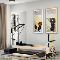 Reformer de Pilates en érable massif avec tour, table de trapèze Cadillac en bois professionnel, machine de Pilates