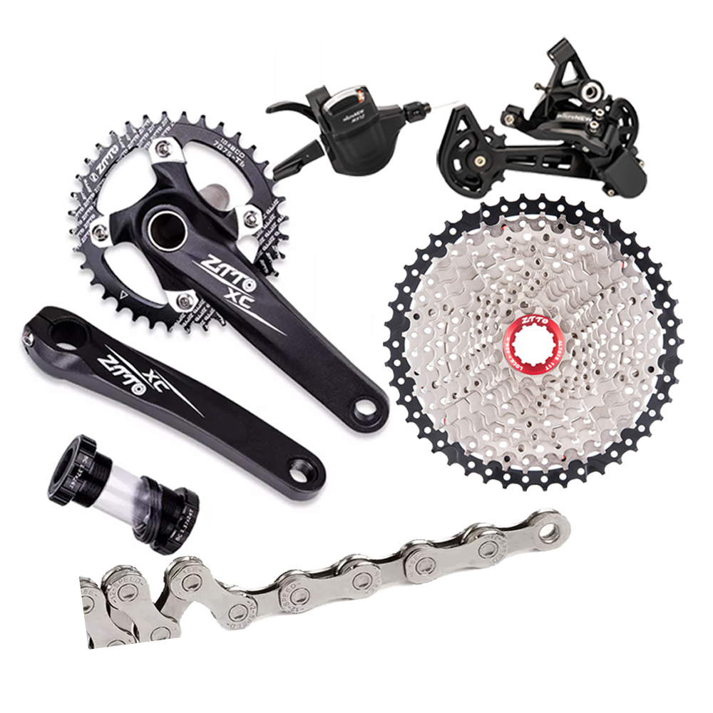 ZTTO ucuz dağ bisikleti 12 hız 11-50T HG Groupset takımı 1x12 Shifter attırıcı zincir 170mm aynakol