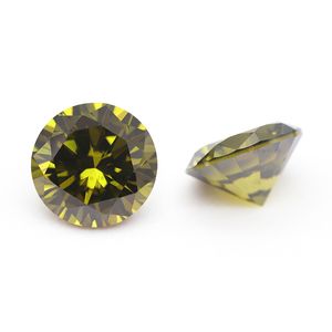 5A lớp tổng hợp đá quý d-peridot Vòng ngôi sao rực rỡ cắt <span class=keywords><strong>Cubic</strong></span> Zirconia CZ <span class=keywords><strong>Zircon</strong></span> đá quý Sản phẩm mới với xử lý nhiệt - Product Image 4