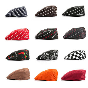 Nhà hàng mới cap người đàn ông và phụ nữ Twill thức ăn nhanh đầu bếp Beret khách sạn và bồi bàn làm việc phụ kiện nhà bếp - Product Image 4