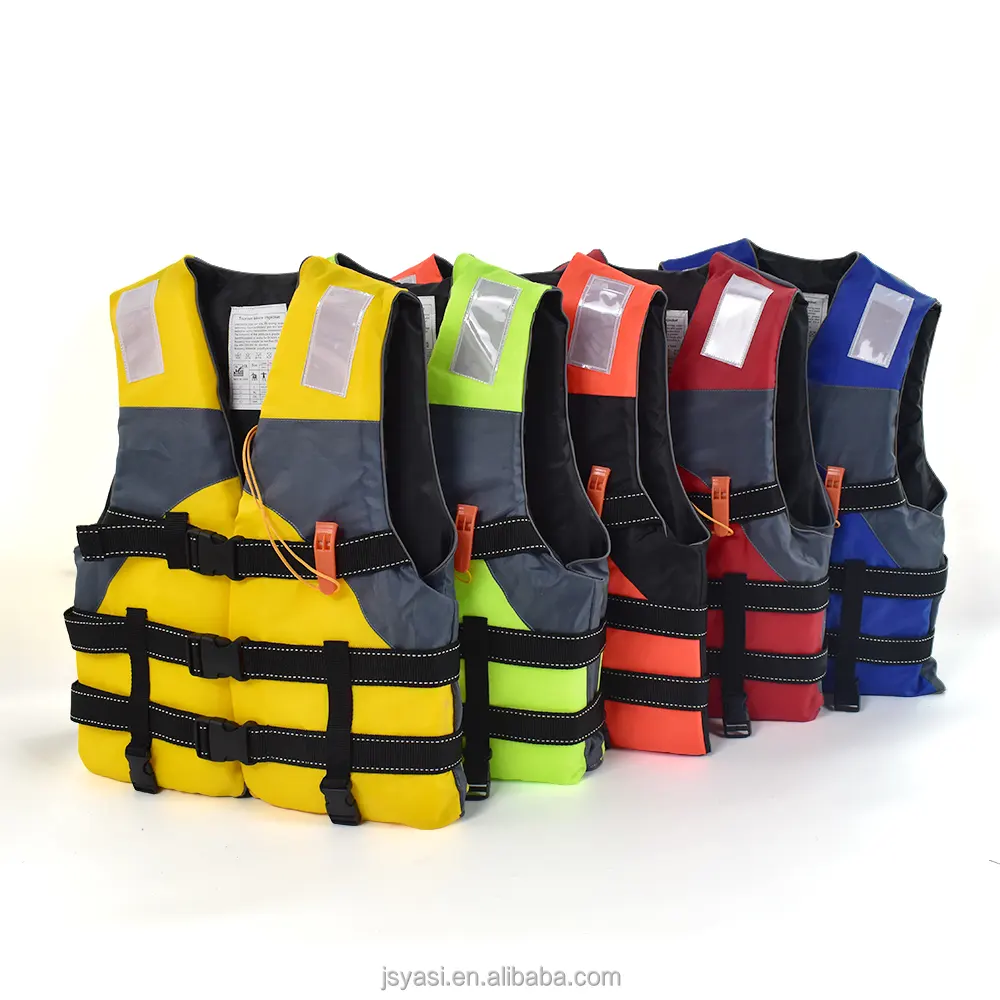 Disesuaikan profesional kain Oxford oranye Lifeboat Life Rafts rompi pelampung untuk dewasa