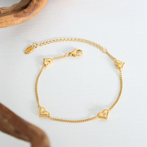 Stainless Steel 18K PVD Gold Link <b>Chain</b> Flower Statement Jewelry Set <b>Earrings</b> Bracelet & Necklace with Zircon Center - Product Image 2