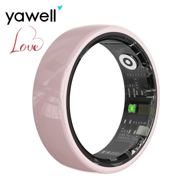Yawell Wholesale Custom ODM R12 Temperature Monitor Pink Women Men Couple Smart Ring Waterproof 2026 Ceramic Smart Ring