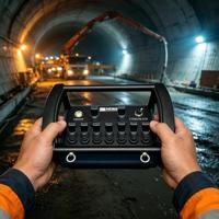 Télécommande hydraulique sans fil industrielle IP67 étanche à la poussière et à l'eau pour les sites de forage en tunnel humide et poussiéreux