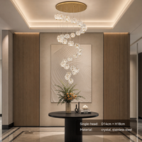 Lustre d'escalier, lustre suspendu, lustre de salle à manger, luminaires pour appartement/villa/hôtel