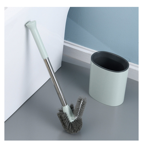 Nouveau produit – Kit de brosses de nettoyage de toilettes anti-goutte, facile à assembler, pour un nettoyage en profondeur, avec <span class=keywords><strong>support</strong></span> - Product Image 5