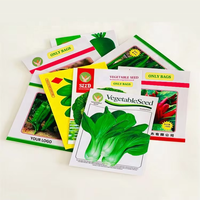 Sacs d'emballage pour graines imprimés sur mesure, qualité alimentaire, haute barrière, scellés sur 3 côtés, en aluminium et Mylar, pour fabricants de graines