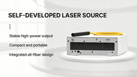 Machine de nettoyage au laser portable empilable 300W, pistolet laser pour enlever la rouille, décapant de peinture pour métal et voitures