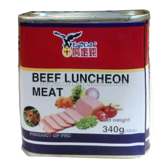 मांस लंच मांस 198g, 340g टिन पैक आग बिक्री