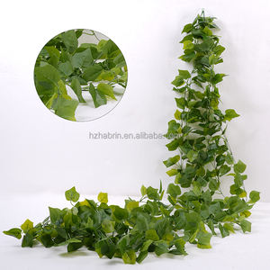 พวงมาลัยไอวี่เทียมแบบสัมผัสจริงเถาวัลย์ผ้าไหมสีเขียวปลอมพร้อมต้นไม้แขวนตกแต่งผนังห้องนอนสำหรับงานแต่งงาน - Product Image 4