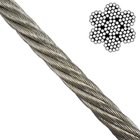 Prix le moins cher 201/304/316 câble métallique en acier inoxydable 8mm 10mm 18mm fil d'acier galvanisé personnalisé fournisseur chinois