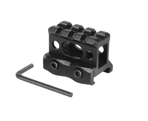 Support de montage sur rail Picatinny à 3 fentes en alliage d'aluminium, accessoire tactique compatible, équipement durable pour la chasse en extérieur, personnalisable OEM - Product Image 5