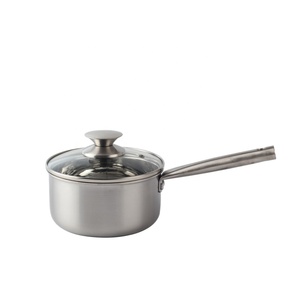 Whole Body Tri-Ply Stainless Steel Induction Cooking <b>Small</b> Saucepan With Lid - Product Image 2