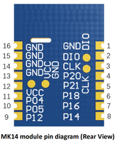 Modul Bluetooth Nirkabel BLE MOKOBLUE NRF52805 MK14 untuk Jam Tangan Pintar