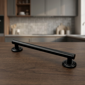 Modern Black 304 Stainless Steel Grab <b>Bar</b> 32 Inch Wall Mounted Satin Finish Kitchen Cabinet Handle Bathroom Safty grab <b>bar</b> - Product Image 1