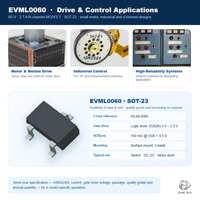 Transistor MOSFET à canal N 60V 2.7A SOT-23, niveau logique, faible RDS(on) 110 mΩ, équivalent IRLML0060 pour convertisseur DC-DC et commande de moteur
