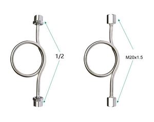 스테인레스 스틸 1/2 '압력 게이지 압력 게이지 용 사이펀 튜브 - Product Image 5