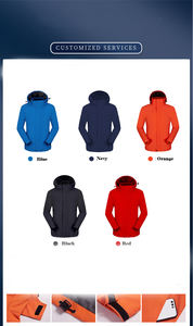 Chaqueta de esquí <span class=keywords><strong>impermeable</strong></span> a prueba de viento para invierno, forro polar cálido 3 en 1, sudadera con capucha y cremallera - Product Image 3