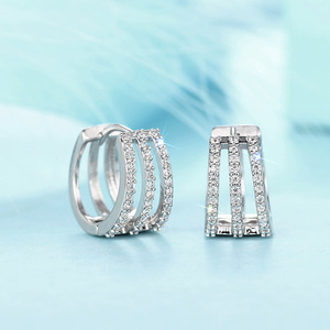 Orecchini a Cerchio Piccoli per Donne, Gioielli Minimalisti Chic per Uso Quotidiano e Ufficio, Regalo - Product Image 6