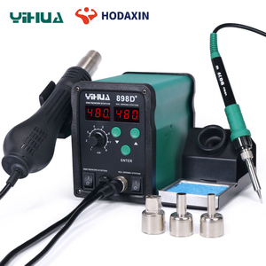 Station de soudage YIHUA 898D+ 2-en-1 750W avec pistolet à air chaud et fer à souder pour réparation de téléphones portables - Product Image 1